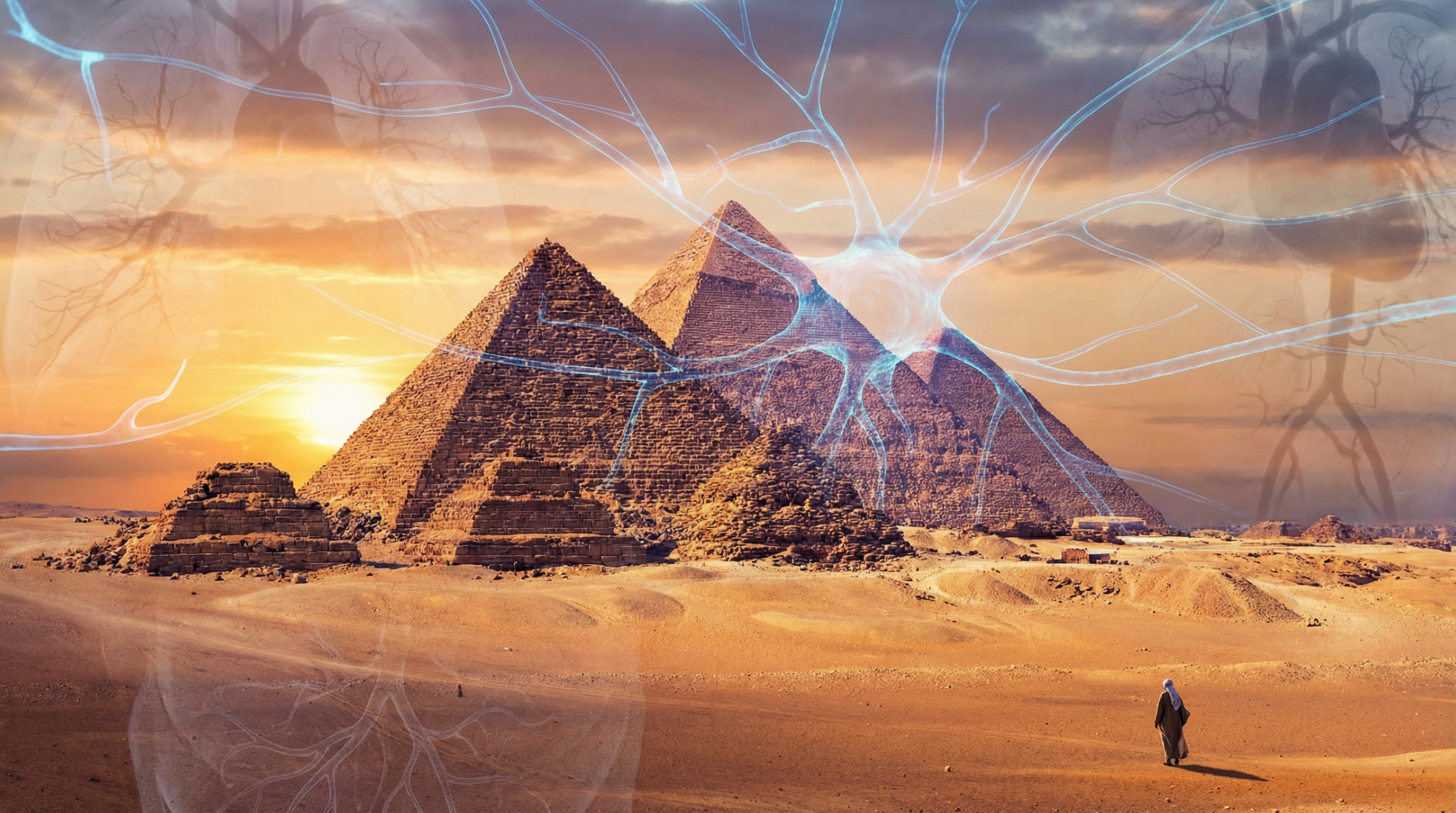 Egyptian Pyramids with Neuroendovascular Elements